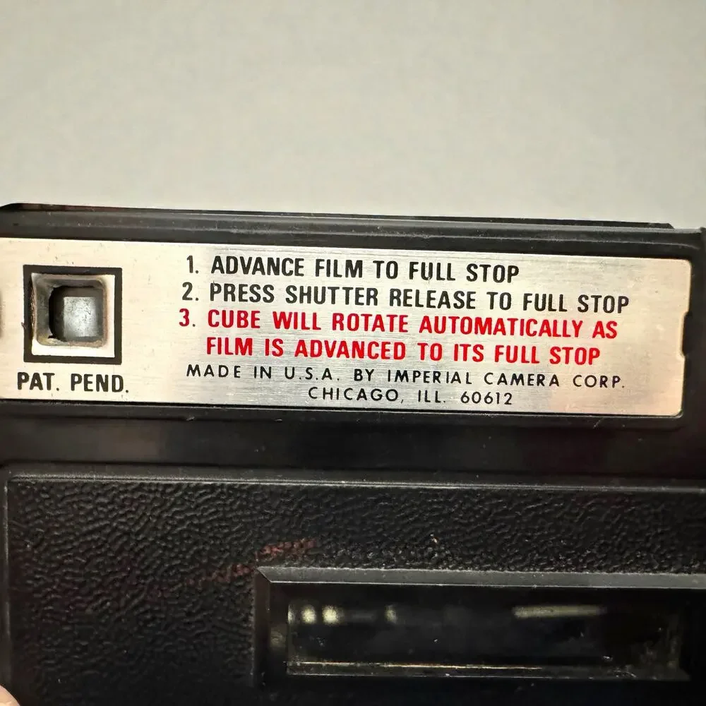 Vintage 1975 Imperial Magimatic X50 126 Instant Load Magicube Camera